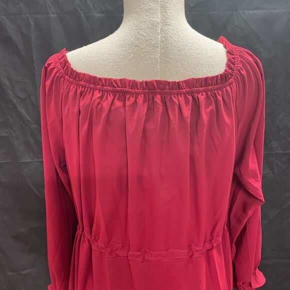 Maroon ruffle dress - Picture 10 of 10